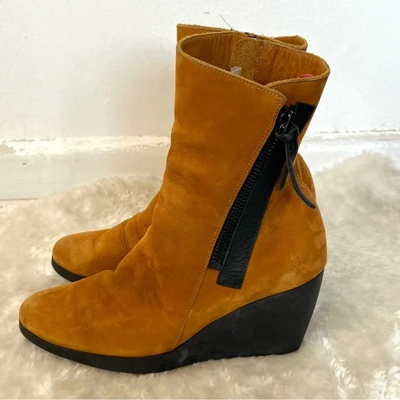 Arche Vitahe Waterproof France Made Soft Nubuck Luxe Leather Boots– Size 7 - Picture 4 of 14